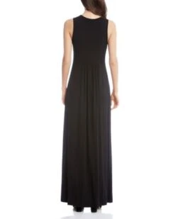 Sleeveless V-Neck Maxi Dress - Karen Kane -Karen Kane 10400920 fpx