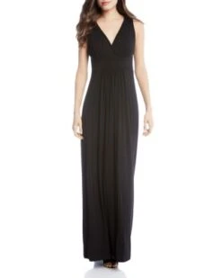 Sleeveless V-Neck Maxi Dress - Karen Kane -Karen Kane 10400921 fpx