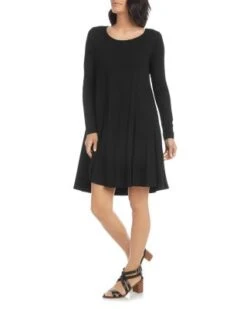 Long Sleeved Maggie Trapeze Dress - Karen Kane -Karen Kane 11686004 fpx