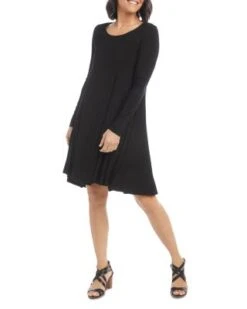 Long Sleeved Maggie Trapeze Dress - Karen Kane -Karen Kane 11686254 fpx