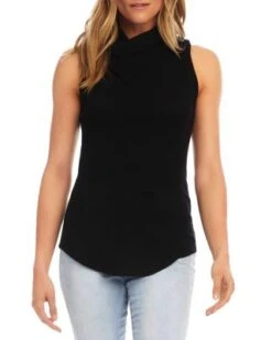 Sleeveless Drape Neck Top - Karen Kane -Karen Kane 12310199 fpx