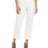 Brooklyn High Rise Cropped Wide Leg Jeans In Cream - Karen Kane