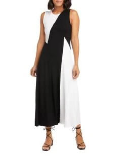 Petite Sleeveless Colorblock Dress - Karen Kane -Karen Kane 12637017 fpx