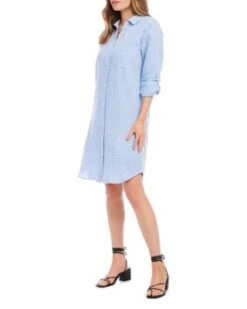 Linen Shirtdress - Karen Kane -Karen Kane 12674683 fpx