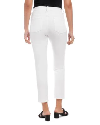 Piper Mid Rise Ankle Slim Jeans in Off White - Karen Kane Piper Mid Rise Ankle Slim Jeans In Off White - Karen Kane -Karen Kane