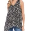 Uneven Hem Tank Top - Karen Kane -Karen Kane 12800321 fpx