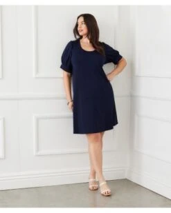 Erin A Line Dress - Karen Kane Plus -Karen Kane 12916862 fpx