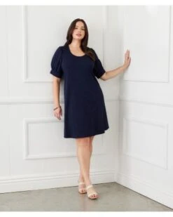 Erin A Line Dress - Karen Kane Plus -Karen Kane 12916863 fpx