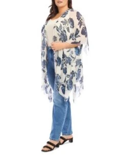 Printed Ruana - Karen Kane Plus -Karen Kane 12926183 fpx