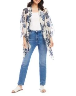 Open Front Kimono - Karen Kane -Karen Kane 12934240 fpx