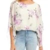 Floral Blouson Scarf Blouse - Karen Kane 1 Floral Blouson Scarf Blouse - Karen Kane -Karen Kane 12934245 fpx