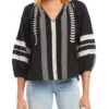 Embroidered Peasant Top - Karen Kane -Karen Kane 12980013 fpx