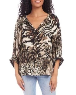 Blouson Sleeve Top - Karen Kane