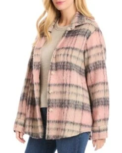 Brushed Shirt Jacket - Karen Kane -Karen Kane 12993187 fpx