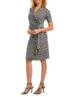 Cascade Faux Wrap Dress - Karen Kane -Karen Kane 12993200 fpx