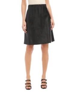Faux Leather Skirt - Karen Kane -Karen Kane 13007420 fpx