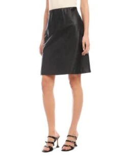 Faux Leather Skirt - Karen Kane -Karen Kane 13007421 fpx
