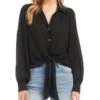 Tie Front Blouse - Karen Kane -Karen Kane 13007648 fpx
