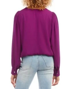 Puff Sleeve Top - Karen Kane -Karen Kane 13008009 fpx