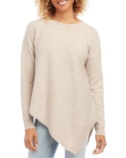 Asymmetric Hem Sweater - Karen Kane