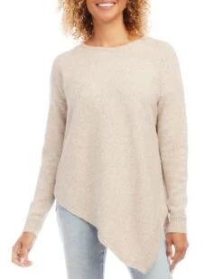 Asymmetric Hem Sweater - Karen Kane -Karen Kane 13008695 fpx