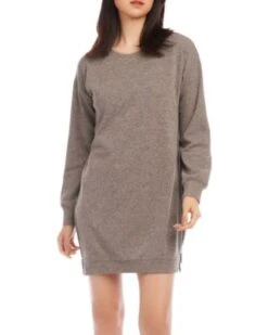 Side Zipper Sweater Dress - Karen Kane