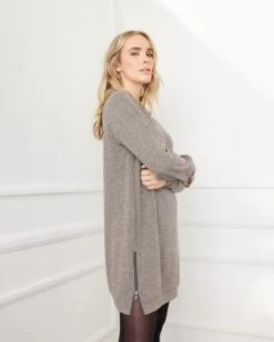 Side Zipper Sweater Dress - Karen Kane -Karen Kane 13008715 fpx