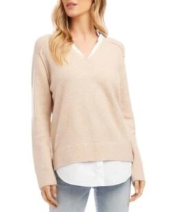 Petites Layered Sweater - Karen Kane -Karen Kane 13008744 fpx