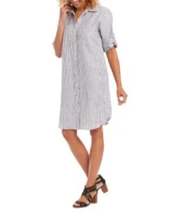 Linen Shirt Dress - Karen Kane -Karen Kane 13009112 fpx
