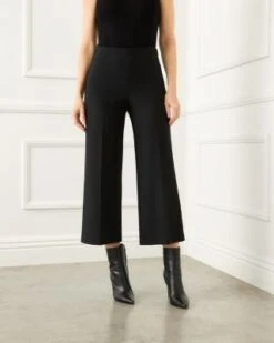 Wide Leg Cropped Pants - Karen Kane -Karen Kane 13100450 fpx