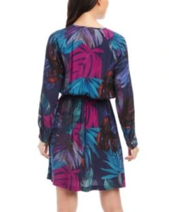 Midnight Garden Faux Wrap Dress - Karen Kane -Karen Kane 13100464 fpx
