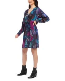 Midnight Garden Faux Wrap Dress - Karen Kane -Karen Kane 13100466 fpx