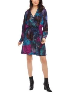 Midnight Garden Faux Wrap Dress - Karen Kane -Karen Kane 13100467 fpx