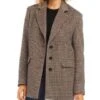 Houndstooth Notch Collar Blazer - Karen Kane -Karen Kane 13117240 fpx