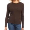 Ribbed Long Sleeve Tee - Karen Kane -Karen Kane 13117457 fpx