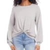 Twist Front Top - Karen Kane -Karen Kane 13142838 fpx