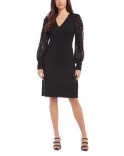 Lace Sleeve Dress - Karen Kane -Karen Kane 13142845 fpx