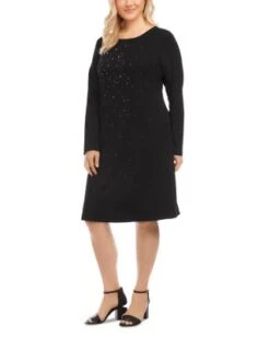 Sparkle Sheath Dress - Karen Kane Plus -Karen Kane 13142867 fpx