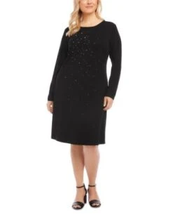 Sparkle Sheath Dress - Karen Kane Plus -Karen Kane 13142868 fpx