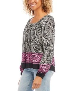 Peasant Sleeve Top - Karen Kane -Karen Kane 13142926 fpx