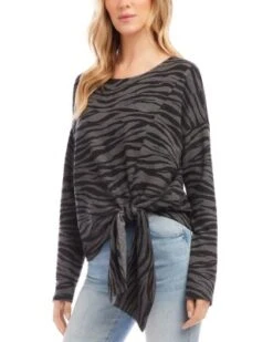 Side Tie Top - Karen Kane -Karen Kane 13142932 fpx