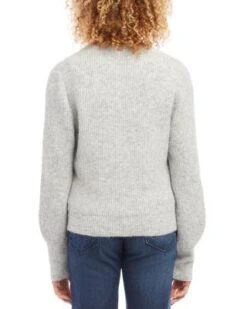 Ribbed V Neck Cardigan - Karen Kane -Karen Kane 13143022 fpx