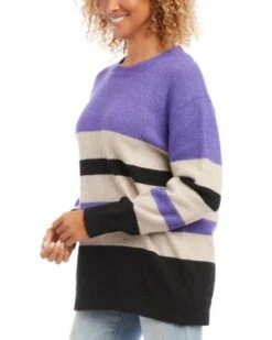 Color Block Stripe Sweater - Karen Kane -Karen Kane 13143115 fpx