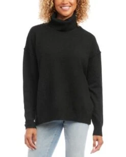 Turtleneck Drop Shoulder Sweater - Karen Kane -Karen Kane 13148825 fpx