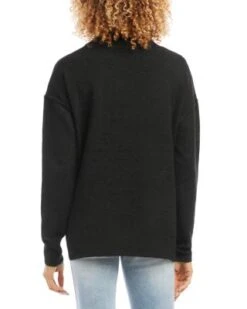 Turtleneck Drop Shoulder Sweater - Karen Kane -Karen Kane 13148826 fpx