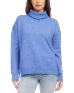 Turtleneck Drop Shoulder Sweater - Karen Kane -Karen Kane 13148830 fpx