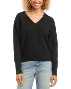 V-Neck Sweater - Karen Kane -Karen Kane 13148853 fpx
