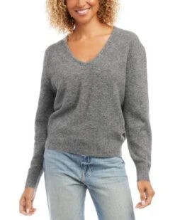 V-Neck Sweater - Karen Kane -Karen Kane 13154313 fpx