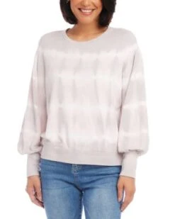 Tie Dye Puff Sleeve Sweatshirt - Karen Kane