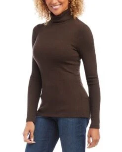 Ribbed Turtleneck Sweater - Karen Kane -Karen Kane 13154942 fpx